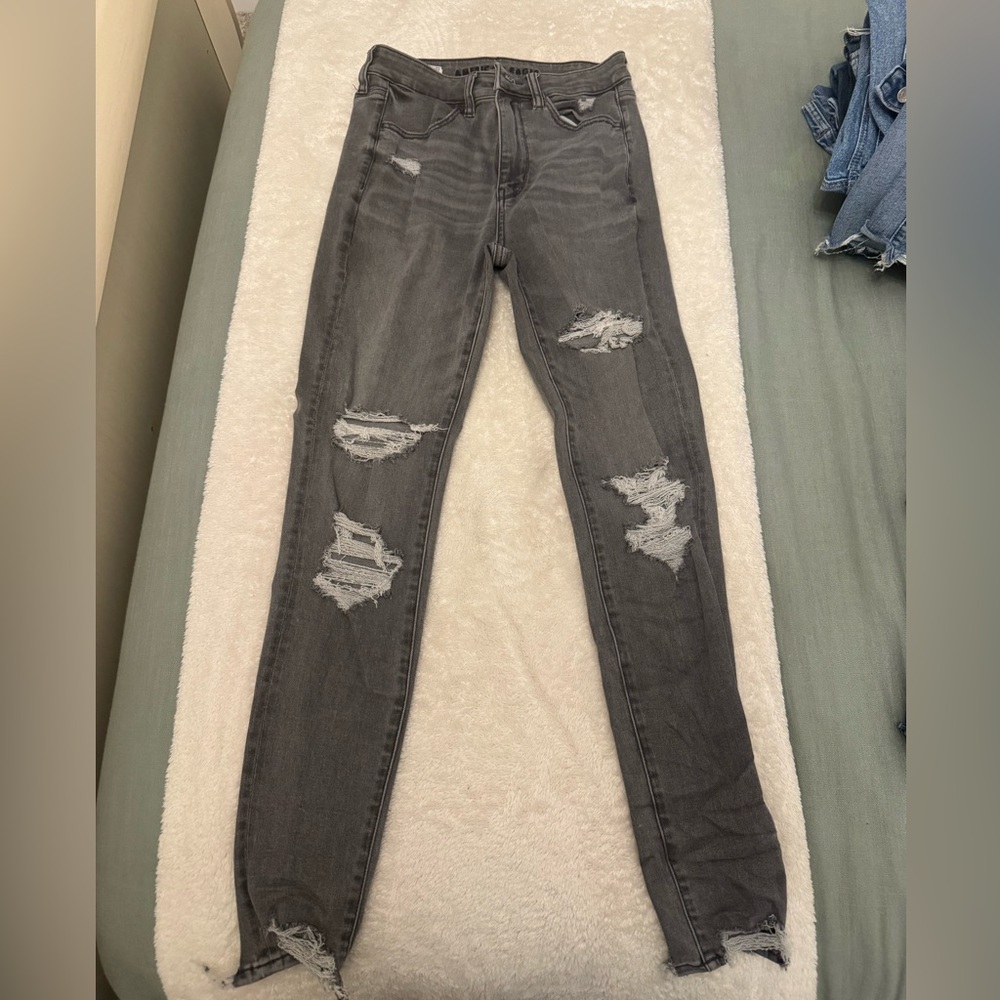 American Eagle Gray High Rise Jeggings
